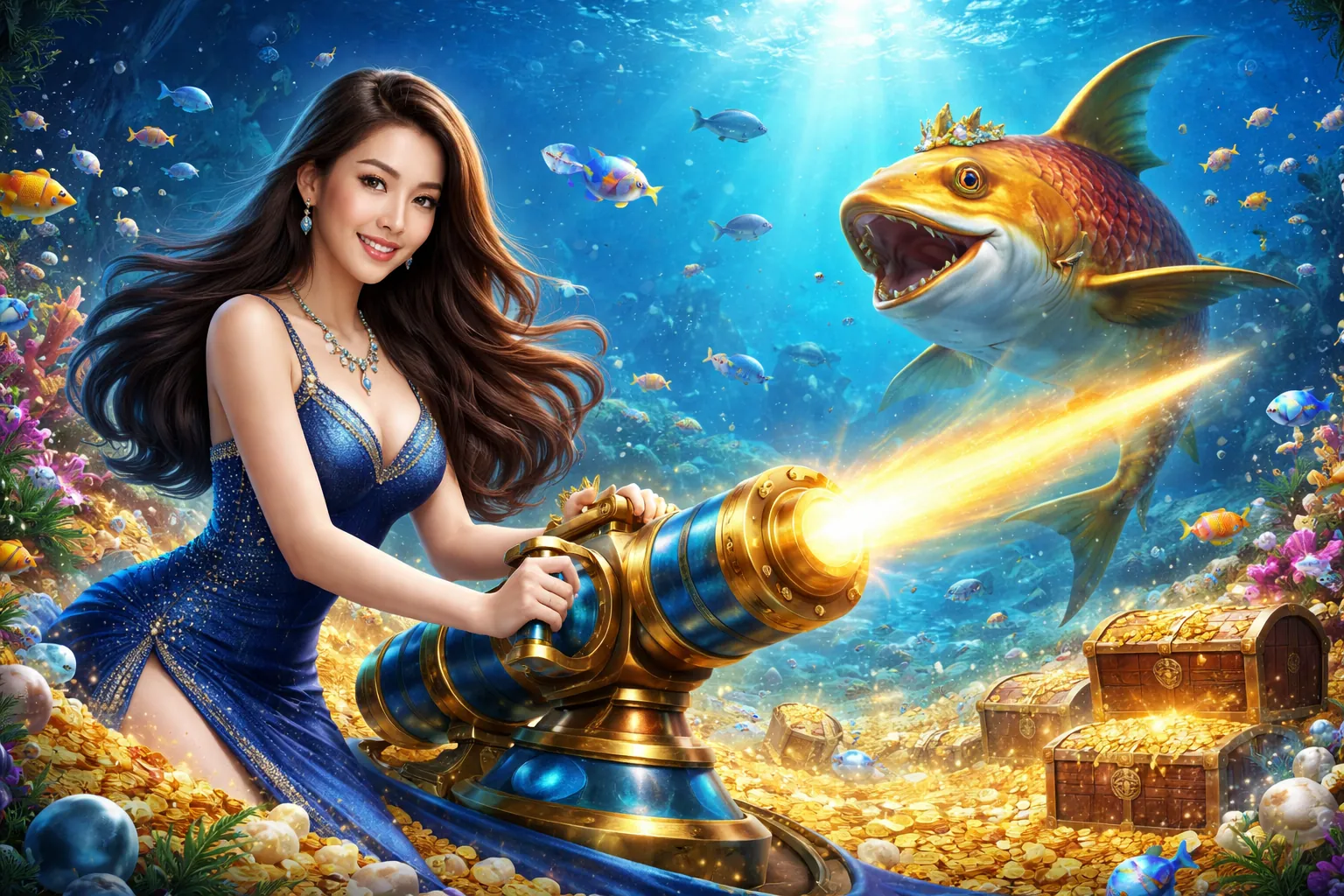 Hình ảnh sảnh Nổ Hũ FB88 với máy quay hũ vàng rực rỡ